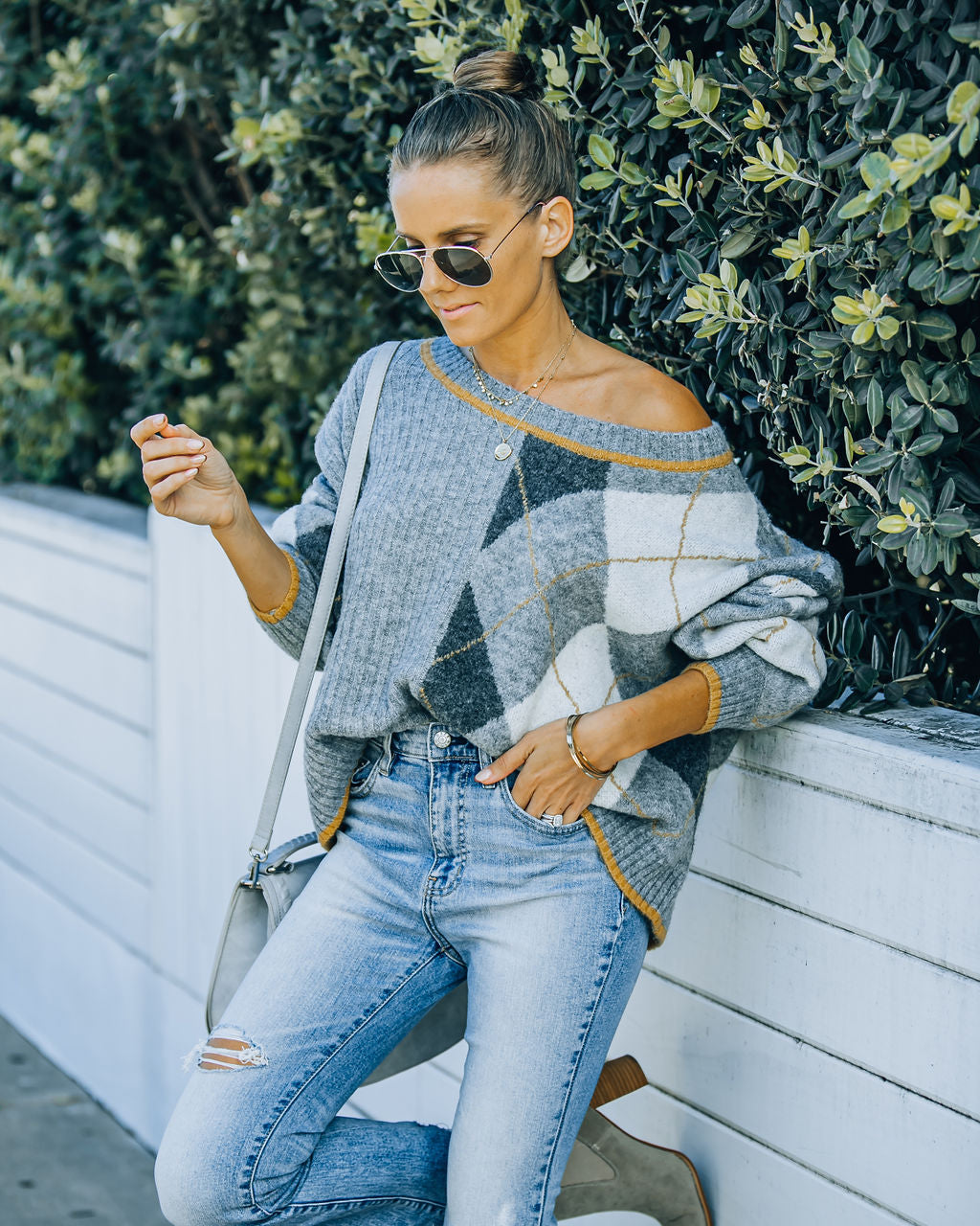 Bernardo Argyle Knit Sweater - FINAL SALE InsStreet