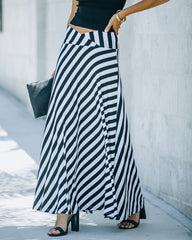 Brina Striped Knit Maxi Skirt - FINAL SALE Ins Street