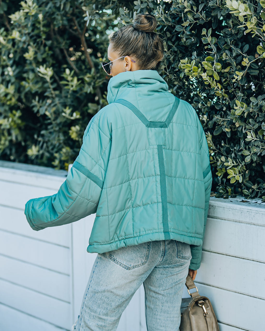 Cassian Pocketed Quilted Puffer Jacket - Seafoam - FINAL SALE Ins Street