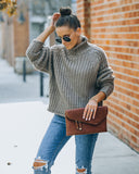 Kenny Mock Neck Knit Sweater - Taupe - FINAL SALE Ins Street