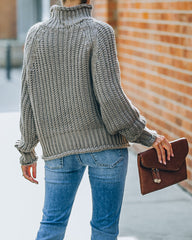 Kenny Mock Neck Knit Sweater - Taupe - FINAL SALE Ins Street