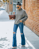 Kenny Mock Neck Knit Sweater - Taupe - FINAL SALE Ins Street