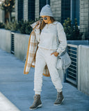 Kendry Pocketed Plush Knit Joggers - Ivory - FINAL SALE Ins Street
