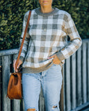 Robson Checkered Knit Sweater Ins Street