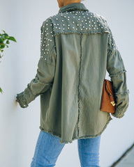 Henders Cotton Studded Utility Jacket Ins Street