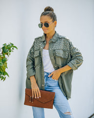 Henders Cotton Studded Utility Jacket Ins Street