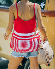 Beside You Cotton Striped Peplum Tank - FINAL SALE InsStreet