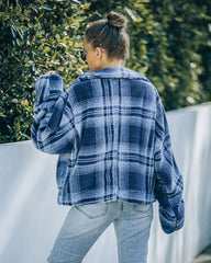 Evelina Pocketed Soft Plaid Jacket - FINAL SALE Ins Street