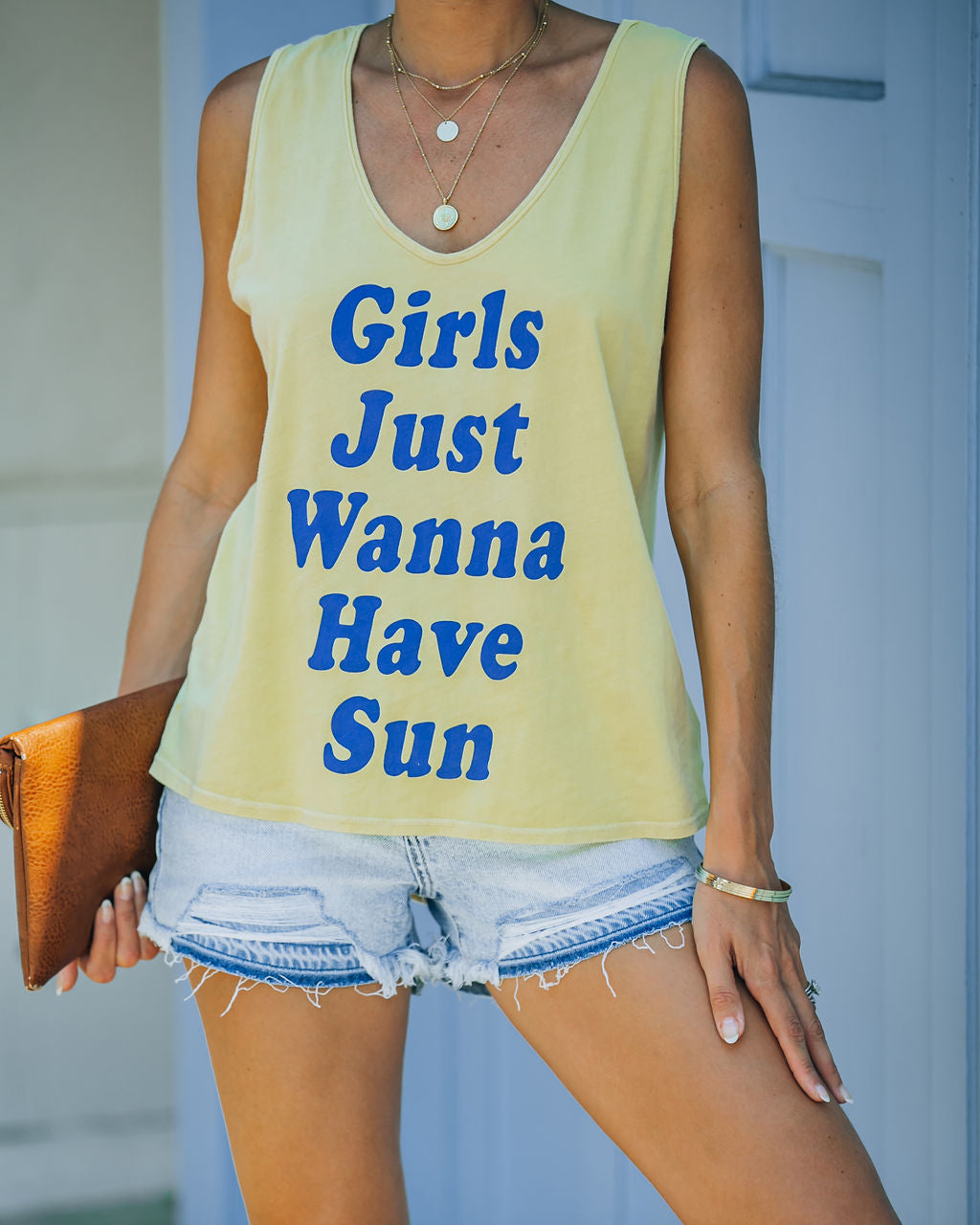 Girls Just Wanna Have Sun Knit Tank Ins Street