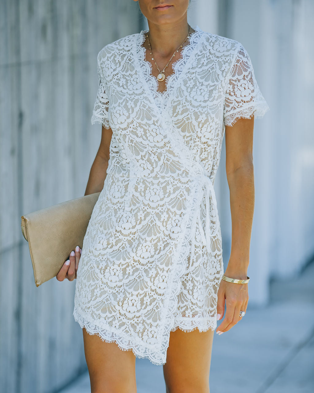 Perfect Match Lace Wrap Romper Ins Street