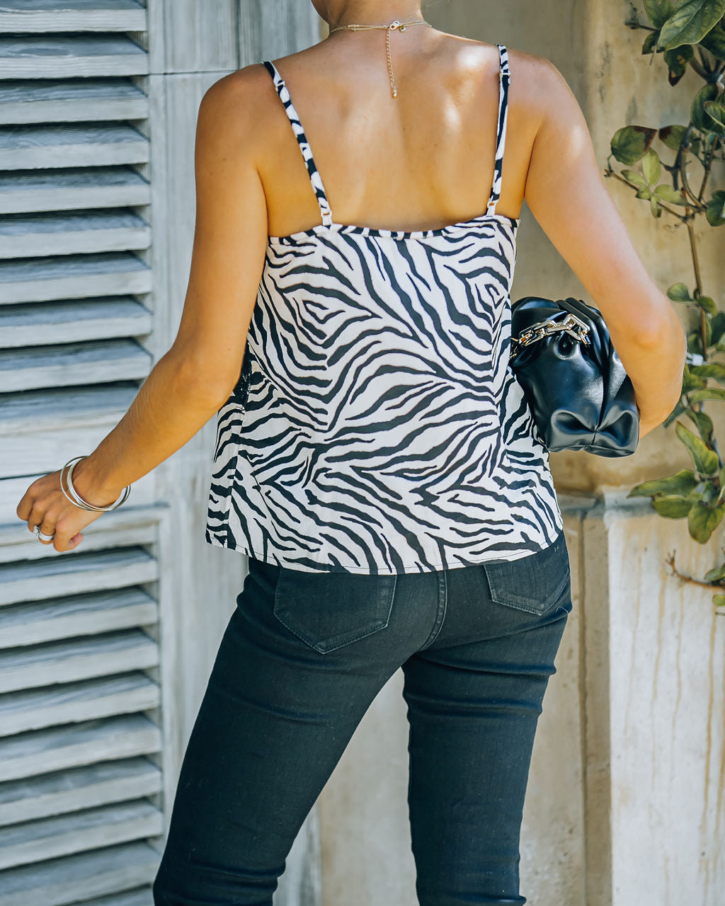 Diablo Zebra Print Lace Cami Tank Ins Street