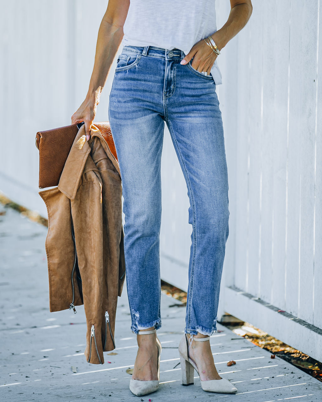 Hannah High Rise Straight Leg Denim Ins Street