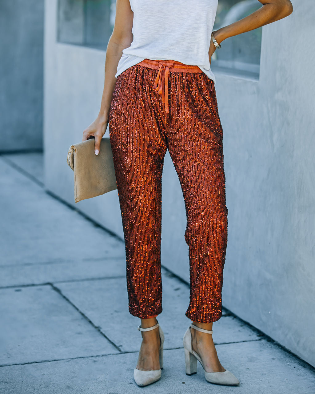 Attention Seeking Sequin Joggers InsStreet