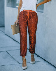 Attention Seeking Sequin Joggers InsStreet