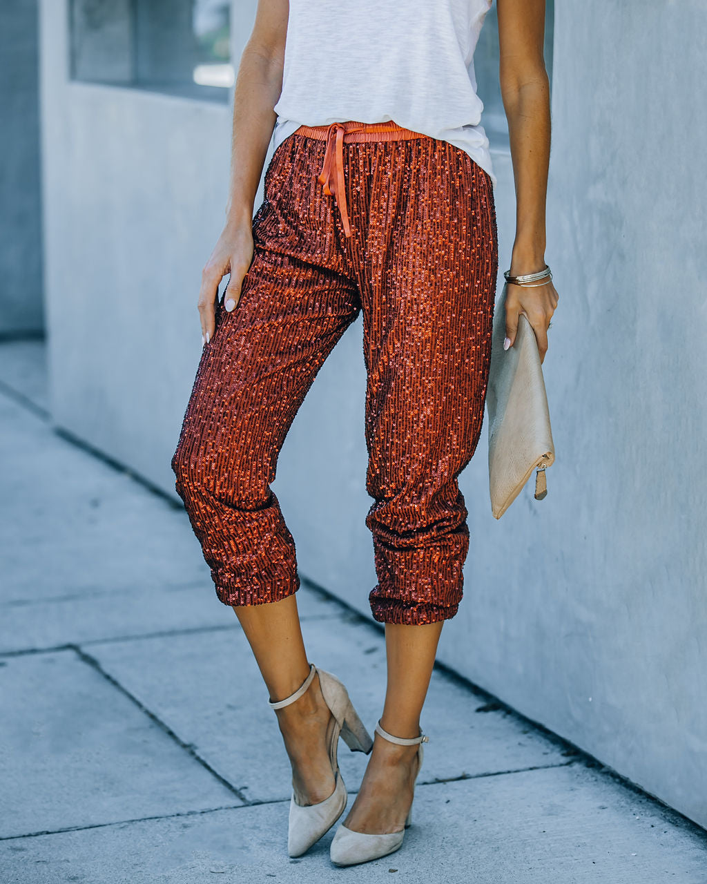 Attention Seeking Sequin Joggers InsStreet