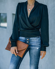 Exceptional Drape Blouse - Black Ins Street