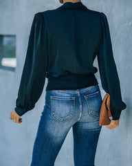 Exceptional Drape Blouse - Black Ins Street