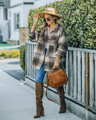 Worcester Pocketed Plaid Shacket Ins Street