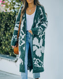 Merced Knit Duster Cardigan - Forest Green Ins Street