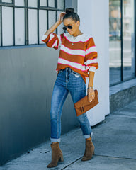 Jamila Striped Knit Sweater Ins Street