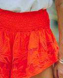 Zuni Smocked Embroidered Shorts - Poppy Ins Street