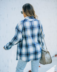 Denise Plaid Button Down Shacket Ins Street