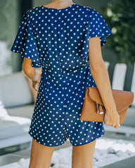 Lady Liberty Polka Dot Romper Ins Street