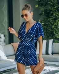 Lady Liberty Polka Dot Romper Ins Street