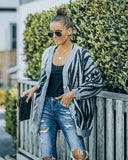 Zooley Relaxed Button Front Knit Cardigan Ins Street