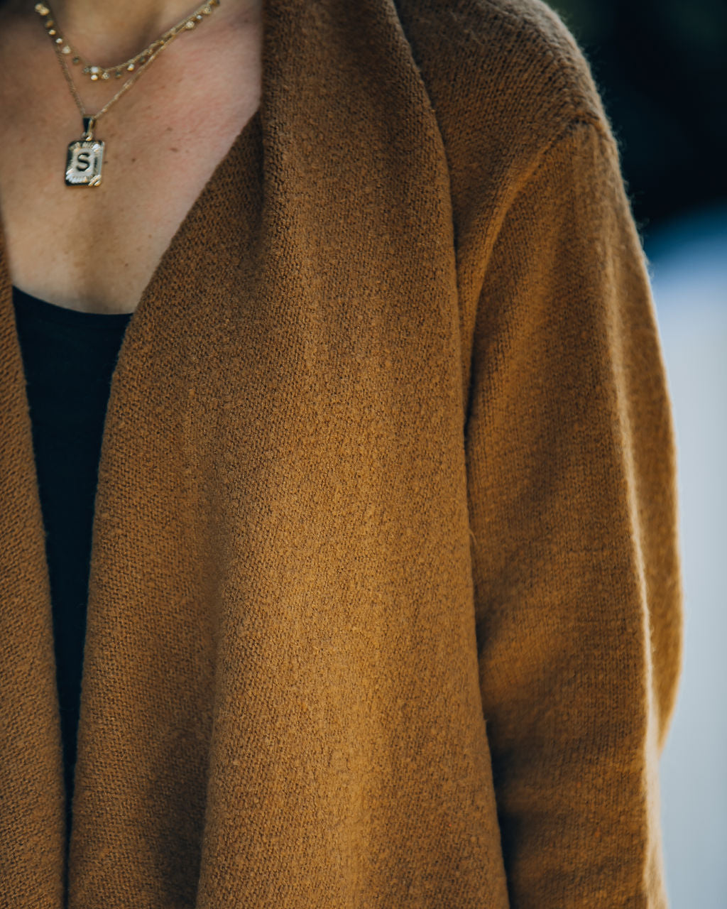 Fireside Pocketed Knit Cardigan - Camel Ins Street