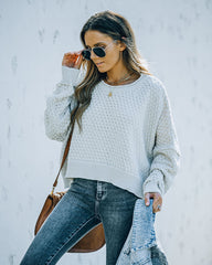 Maizy Crop Knit Sweater Ins Street