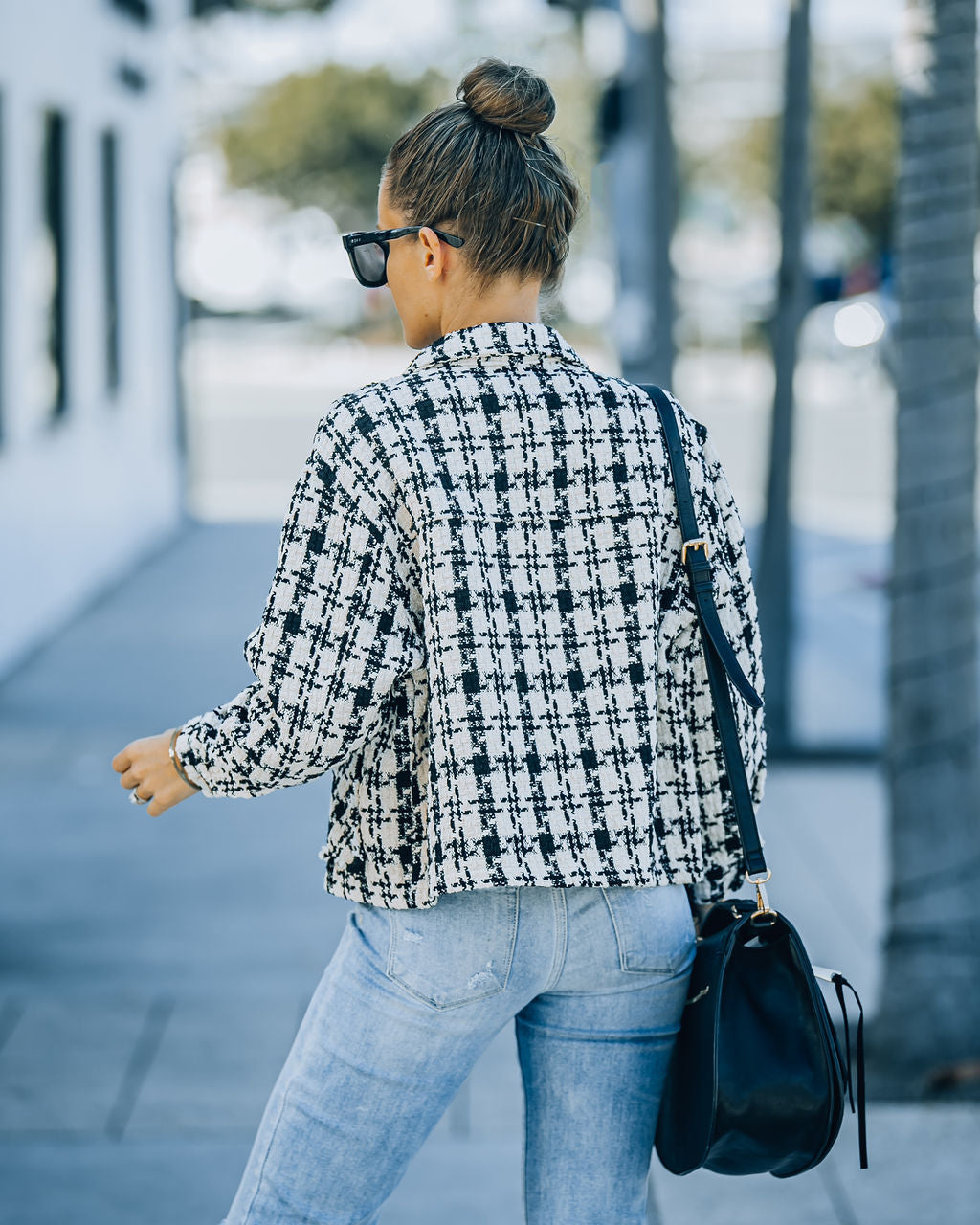 Foxhurst Pocketed Tweed Jacket Ins Street