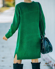 Smoky Mountain Sweater Dress - Green Ins Street