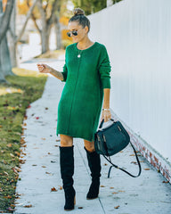 Smoky Mountain Sweater Dress - Green Ins Street