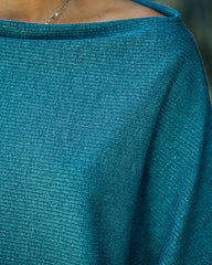 Grateful Dolman Knit Top - Dusty Teal Ins Street