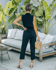 Brixton Linen Blend Button Down Jumpsuit Ins Street