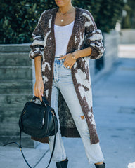 Merced Knit Duster Cardigan - Chocolate Ins Street