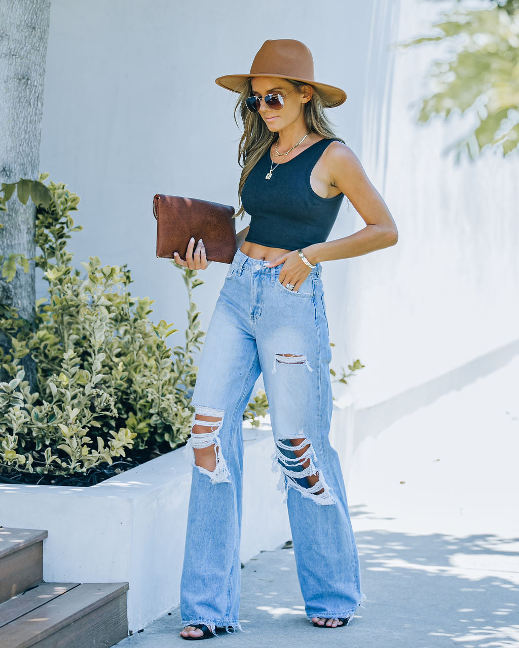 Barre Twist Knit Crop Tank - Black - FINAL SALE InsStreet