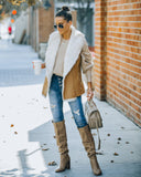Mammoth Pocketed Faux Fur Lined Vest - Camel Ins Street