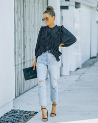 Baldwin Pleated Polka Dot Blouse - FINAL SALE InsStreet