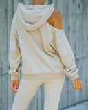 Warm Up Cotton Pocketed Cutout Hoodie Ins Street