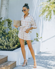 Lamar Cotton Plaid Button Down Top Ins Street