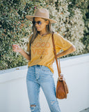 Vintage Distressed Cotton Good Vibes Tee Ins Street