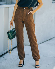 Nori Pocketed Corduroy Trousers - Brown Ins Street