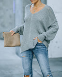 Anchorage Ribbed Knit Sweater - Heather Grey - FINAL SALE MUST-001