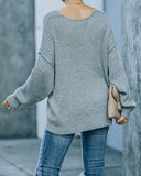 Anchorage Ribbed Knit Sweater - Heather Grey - FINAL SALE MUST-001