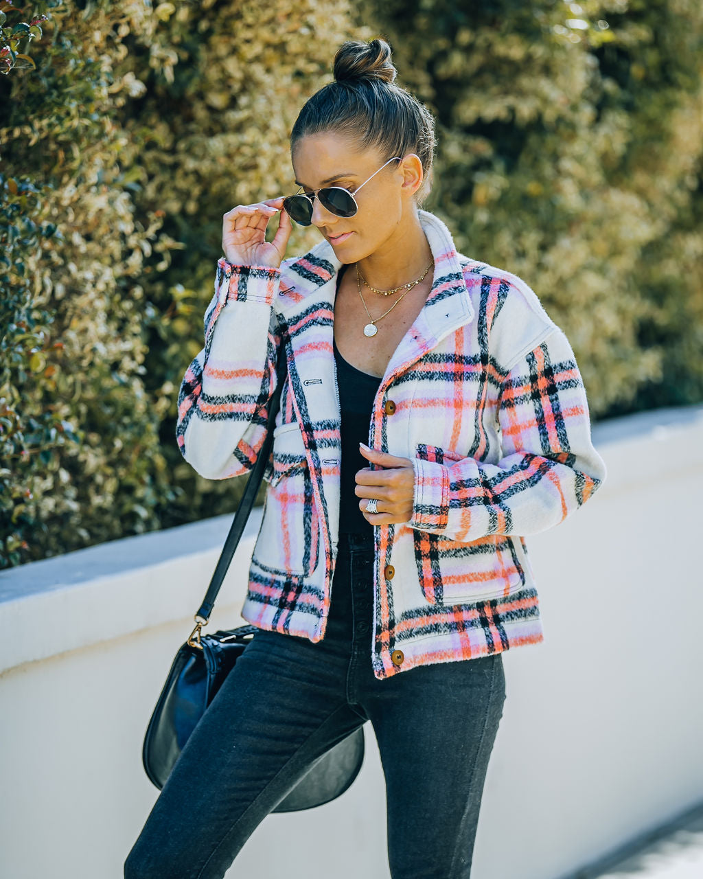 Raylan Pocketed Plaid Jacket Ins Street