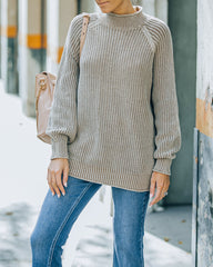 Bellanie Cotton Blend Knit Sweater - Dark Taupe - FINAL SALE InsStreet