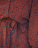 Bubby Printed Button Down Midi Shirt Dress - Rust - FINAL SALE Ins Street