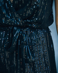 Starry Night Sequin Jumpsuit - Black Ins Street